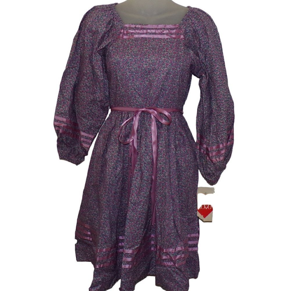 NWT Vintage Joseph LOVE Brand Iconic Chintz‎ Ribbon Dress 14 Chest 32 L 34
